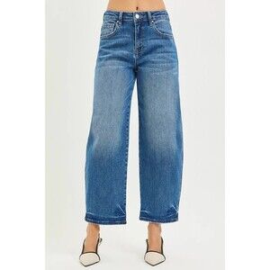 RISEN Slouchy Cropped Barrel Jeans NWT